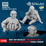 スパラッハ[SPU35772]1/72 現用M1エイブラムス戦車兵セット (3体入)