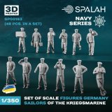 スパラッハ[SPU00153]1/350 WWII ドイツ海軍 水兵 (48体入)