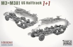 画像2: タコム[TKOAHHQ-35001]1/35 米軍 M3 & M3A1 ハーフトラック 1 + 1 コンボキット
