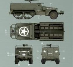 画像19: タコム[TKOAHHQ-35001]1/35 米軍 M3 & M3A1 ハーフトラック 1 + 1 コンボキット