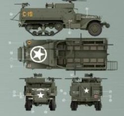 画像18: タコム[TKOAHHQ-35001]1/35 米軍 M3 & M3A1 ハーフトラック 1 + 1 コンボキット
