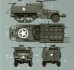 画像14: タコム[TKOAHHQ-35001]1/35 米軍 M3 & M3A1 ハーフトラック 1 + 1 コンボキット (14)