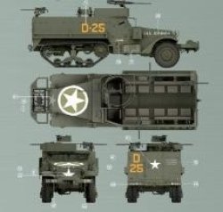 画像12: タコム[TKOAHHQ-35001]1/35 米軍 M3 & M3A1 ハーフトラック 1 + 1 コンボキット