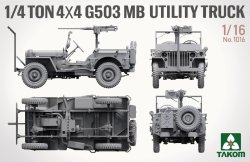 画像2: タコム[TKO1016]1/16 米陸軍 1/4トン 4X4 G503ユーティリティトラック