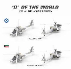 画像3: タコム[TKO2606]1/35 「世界のD」 AH-64D 攻撃ヘリコプター (限定版)