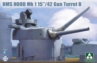 タコム[TKO5020]1/72 イギリス海軍 巡洋戦艦 HMSフッド Mark I  38.1センチ/42口径連装砲塔 B