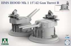 画像2: タコム[TKO5020]1/72 イギリス海軍 巡洋戦艦 HMSフッド Mark I  38.1センチ/42口径連装砲塔 B