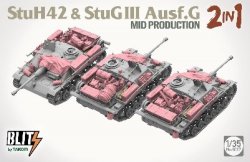 画像2: タコム[TKOB8017]1/35 10.5cm突撃榴弾砲42 & III号突撃砲G型 中期型 2 in 1 w/車載品