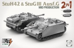 画像4: タコム[TKOB8017]1/35 10.5cm突撃榴弾砲42 & III号突撃砲G型 中期型 2 in 1 w/車載品