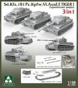 画像2: タコム[TKO2192]1/35 Sd.Kfz.181 Pz.Kpfw.VI Ausf.EタイガーI "実験計画" 3 in 1