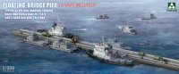 タコム[TKO6015]1/350 浮橋式桟橋 & 艦艇セット