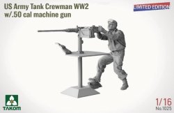 画像2: タコム[TKO1025]1/16 WW.II 米陸軍 戦車兵w/.50 機関銃(限定版)