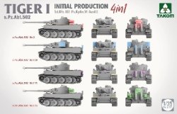 画像2: タコム[TKO2197]1/35 タイガーI 極初期型 「4 in 1」