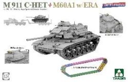 画像2: タコム[TKO5024X]1/72 M911 C-HET 戦車運搬車w/M747重装備セミトレーラー & M60A1w/ERA