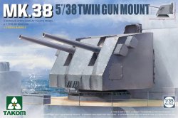 画像1: タコム[TKO2146]1/35 米海軍 艦艇用MK38 38口径 5インチ連装砲 w/金属砲身