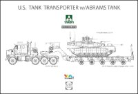 タコム[TKO5002X]1/72 米軍 M1070 & M1000 70トン 戦車運搬車w/M1A2 SEPエイブラムス TUSKII 主力戦車 初回限定生産版