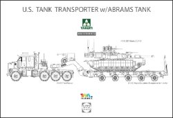 画像1: タコム[TKO5002X]1/72 米軍 M1070 & M1000 70トン 戦車運搬車w/M1A2 SEPエイブラムス TUSKII 主力戦車 初回限定生産版