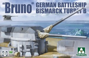 画像1: タコム[TKO5012]1/72 ドイツ海軍 戦艦ビスマルク B砲塔 "ブルーノ" (1)
