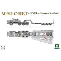 画像3: タコム[TKO5024]1/72 M911 C-HET 戦車運搬車 w/M747重装備セミトレーラー