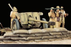 画像3: タミヤ[TAM32408] 1/35 ドイツ 7.62cm対戦車砲Pak36（r）北アフリカ戦線 情景セット