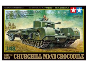 画像1: タミヤ[TAM32594] 1/48 イギリス戦車 チャーチルMk.VII クロコダイル (1)