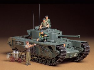 画像1: タミヤ[TAM35210]1/35 イギリス歩兵戦車 チャーチルMk.VII (1)
