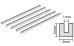 画像2: プラ材3mmコの字形棒（5本入） (2)