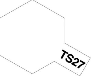 画像1: タミヤスプレー TS-27 マットホワイト (1)