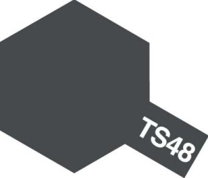 画像1: タミヤスプレー TS-48 ガンシップグレイ (1)