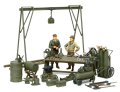 タミヤ[TAM25106] 1/35 アメリカ軍メンテナンスヤードセット （人形2体付き）