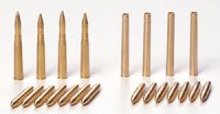 タミヤ[TAM35258]マーダーIII M用7.5cm砲弾セット（真ちゅう製）