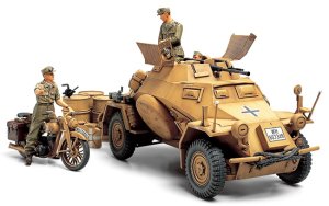 画像1: タミヤ[TAM35286] 1/35 ドイツ4輪装甲偵察車 Sd.Kfz.222 “北アフリカ戦線” (1)