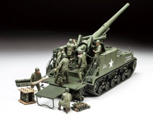 画像1: タミヤ[TAM35351]1/35 アメリカ155mm自走砲 M40 ビッグショット (1)