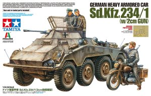 画像1: タミヤ[TAM37019] 1/35 ドイツ重装甲車Sd.Kfz.234/1（2cm砲搭載型） (1)