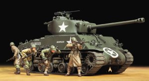 画像1: タミヤ[TAM25175] 1/35 アメリカ戦車 M4A3E8 シャーマン イージーエイト （人形4体付き） (1)