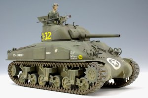 画像1: アスカモデル[35-022] 1/35 M4A1シャーマン後期型（ヘッジロウカッター付き） (1)