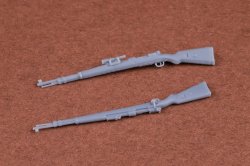 画像2: The Bodi[TBO35209]1/35 Kar98k ライフル銃セットII(ライフルスリングモールド無し)(Zf41 ライフルスコープ付き・無し x 各2入)
