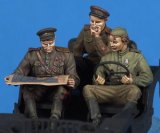 The Bodi[TBO35025]1/35 ウィリス・ジープ用ソ連軍将校(ドライバーと政治将校2体)セット (タミヤ用)