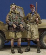 The Bodi[TBO35165]1/35 WW.II 長距離砂漠挺身隊 & ロイヤル・ハッサーズ 将校