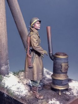 画像2: The Bodi[TBO35170]1/35 WW.II 米陸軍 憲兵w/薪ストーブ 「アルデンヌ 1944年」
