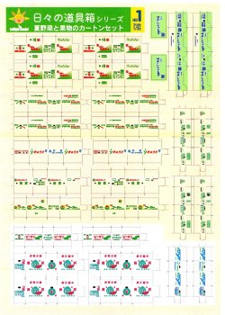 画像1: twilight model[HD-01]1/35 夏野菜と果物の カートン セット