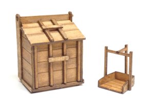 画像1: twilight model[TAS-05] 1/35『木製ゴミ箱』 (1)