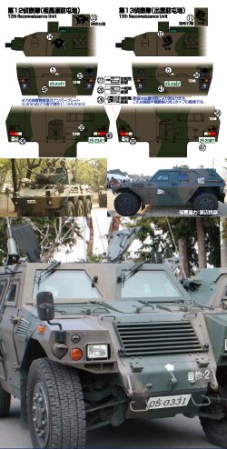 画像3: twilight model[TM-04]1/35 陸上自衛隊 装輪装甲車デカールセットA