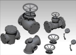 画像1: VG DioModels[VG64015]1/35 汎用 配管バルブセット