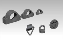 画像1: VG DioModels[VG64016]1/35 汎用 クランプ/キャッチリングセット(24個入)