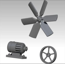 画像1: VG DioModels[VG64034]1/35 汎用 電動ファンセット