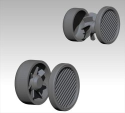 画像1: VG DioModels[VG64035]1/35 汎用 換気口セット(2個入)