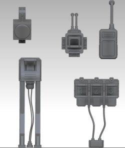画像1: VG DioModels[VG64052]1/35 汎用 電装アクセサリーセット(5個入)