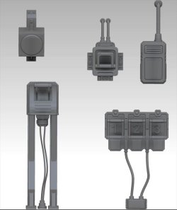 画像2: VG DioModels[VG64052]1/35 汎用 電装アクセサリーセット(5個入)