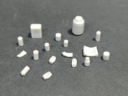 画像1: VG DioModels[VG64069]1/35 汎用 小型ビン/缶セット(17個入)